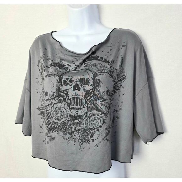 Absolutely Famous Floral Keyhole Tunic Top M - Picture 2 of 5